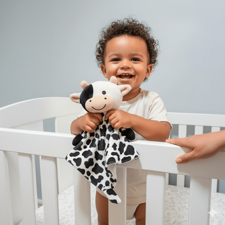 lylah the cow white noise & lullaby comforter lylah the cow white noise & lullaby comforter