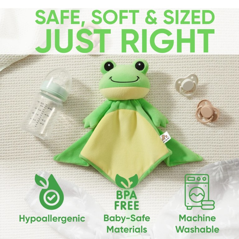 rara the frog white noise & lullaby comforter