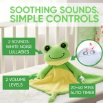 rara the frog white noise & lullaby comforter