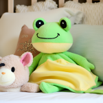 rara the frog white noise & lullaby comforter