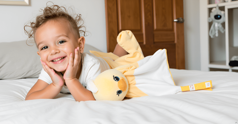 zaylee the duck white noise & lullaby comforter