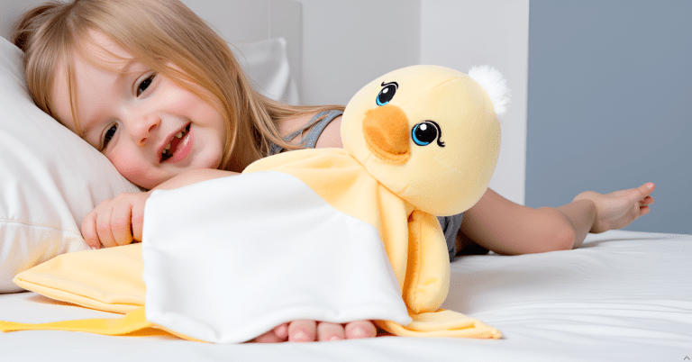 zaylee the duck white noise & lullaby comforter