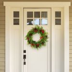 santa's helper pine cone christmas wreath decor xmas 50cm