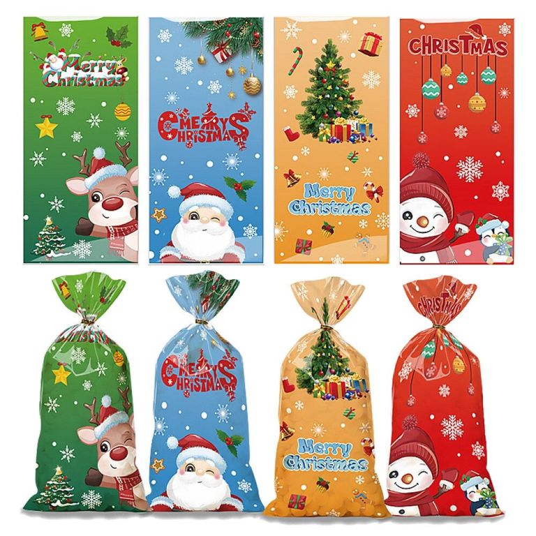 50 pcs christmas gift bags with assorted christmas prints for xmas gift bags 50 pcs christmas gift bags with assorted christmas prints for xmas gift bags