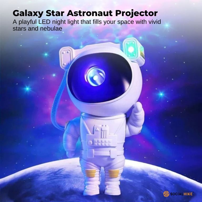 social hike galaxy star projector colour led astronaut night light and remote social hike galaxy star projector colour led astronaut night light and remote