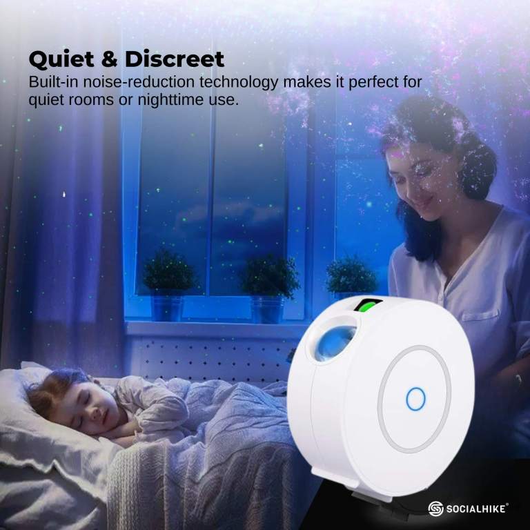 social hike smart galaxy star projector – wifi led light app voice control white social hike smart galaxy star projector – wifi led light app voice control white