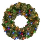 christabelle 61cm christmas wreath bristle berry with led lights front door decoration ornament christabelle 61cm christmas wreath bristle berry with led lights front door decoration ornament