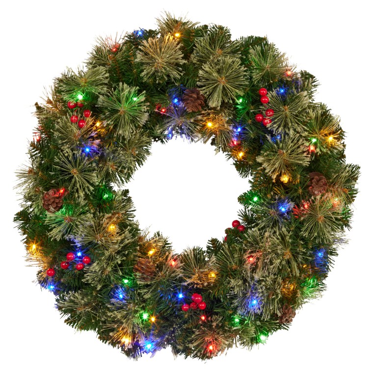 christabelle 61cm christmas wreath bristle berry with led lights front door decoration ornament christabelle 61cm christmas wreath bristle berry with led lights front door decoration ornament
