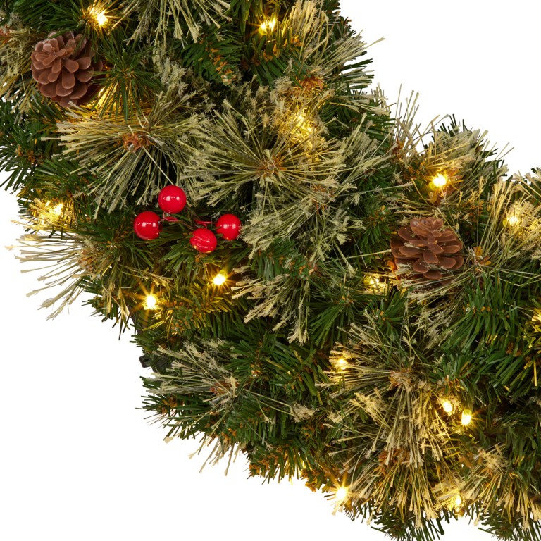 christabelle 61cm christmas wreath bristle berry with led lights front door decoration ornament christabelle 61cm christmas wreath bristle berry with led lights front door decoration ornament