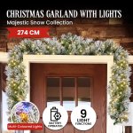 christabelle 274cm majestic snow prelit christmas garland christabelle 274cm majestic snow prelit christmas garland