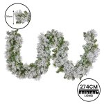 christabelle 274cm majestic snow prelit christmas garland christabelle 274cm majestic snow prelit christmas garland