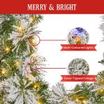christabelle 274cm majestic snow prelit christmas garland christabelle 274cm majestic snow prelit christmas garland