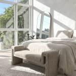 interior ave solace textured bench natural taupe