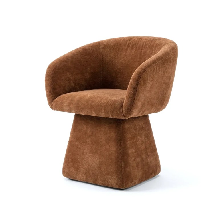 interior ave merlo swivel chair cinnamon