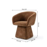 interior ave merlo swivel chair cinnamon