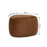 interior ave cove pebble ottoman cinnamon interior ave cove pebble ottoman cinnamon