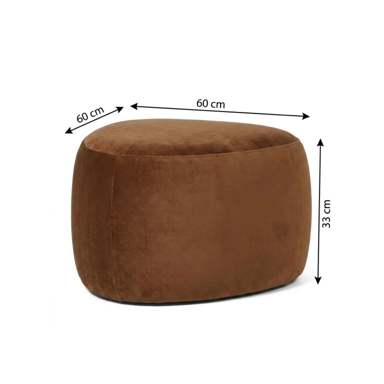 interior ave cove pebble ottoman cinnamon interior ave cove pebble ottoman cinnamon