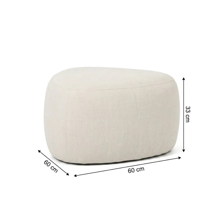 interior ave cove pebble ottoman vanilla interior ave cove pebble ottoman vanilla