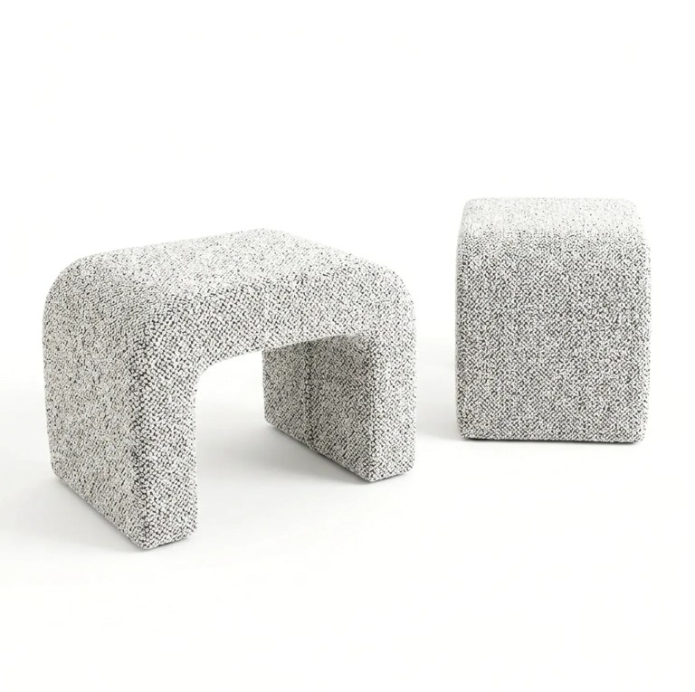 interior ave hendrix arched textured ottoman frosted stone interior ave hendrix arched textured ottoman frosted stone