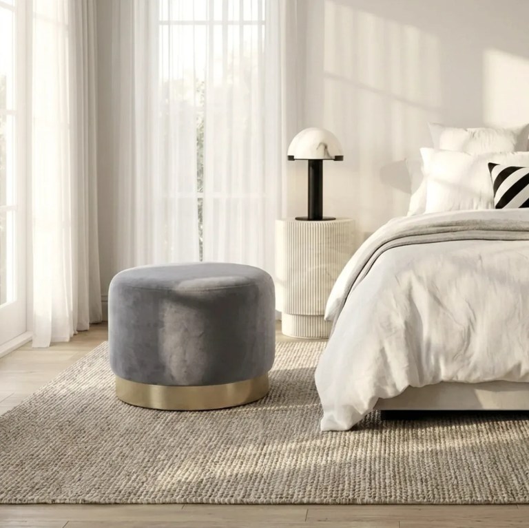 interior ave monaco round ottoman ocean interior ave monaco round ottoman ocean