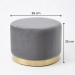 interior ave monaco round ottoman ocean interior ave monaco round ottoman ocean