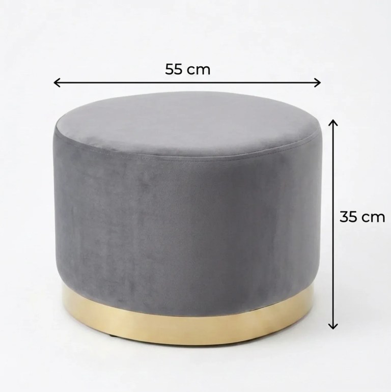 interior ave monaco round ottoman ocean interior ave monaco round ottoman ocean