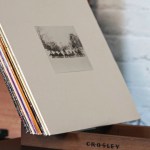 crosley voyager bluetooth portable turntable + bundled crosley record storage display stand navy