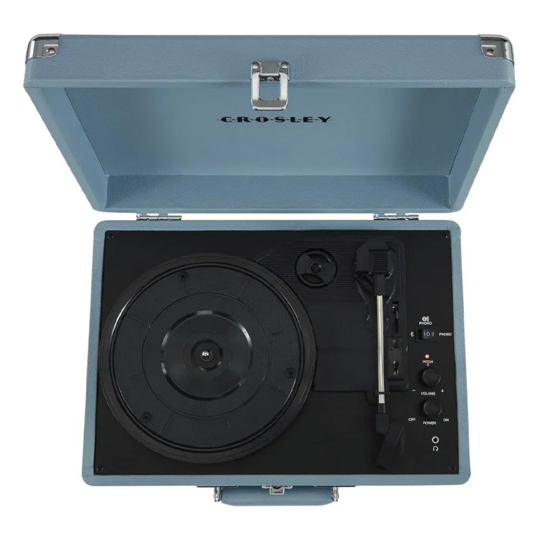 crosley cruiser bluetooth portable turntable tourmaline