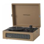 crosley voyager bluetooth portable turntable tan