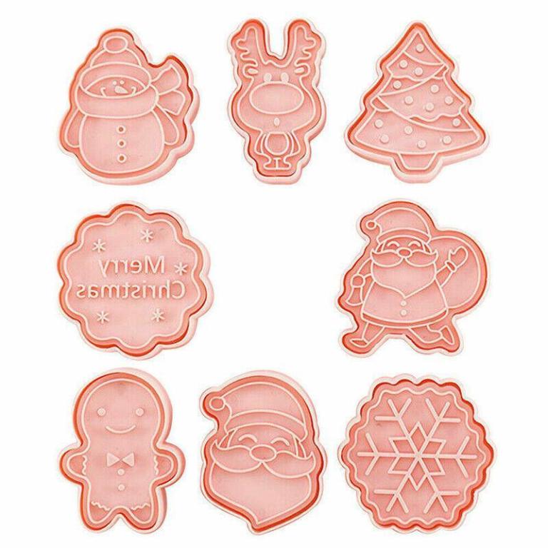 8pcs christmas cookie cutter set 3d biscuit moulds for baking fondant pastry 8pcs christmas cookie cutter set 3d biscuit moulds for baking fondant pastry