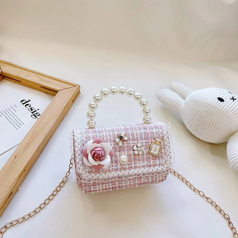 girls small square princess handbag chain shoulder bag messenger bag green
