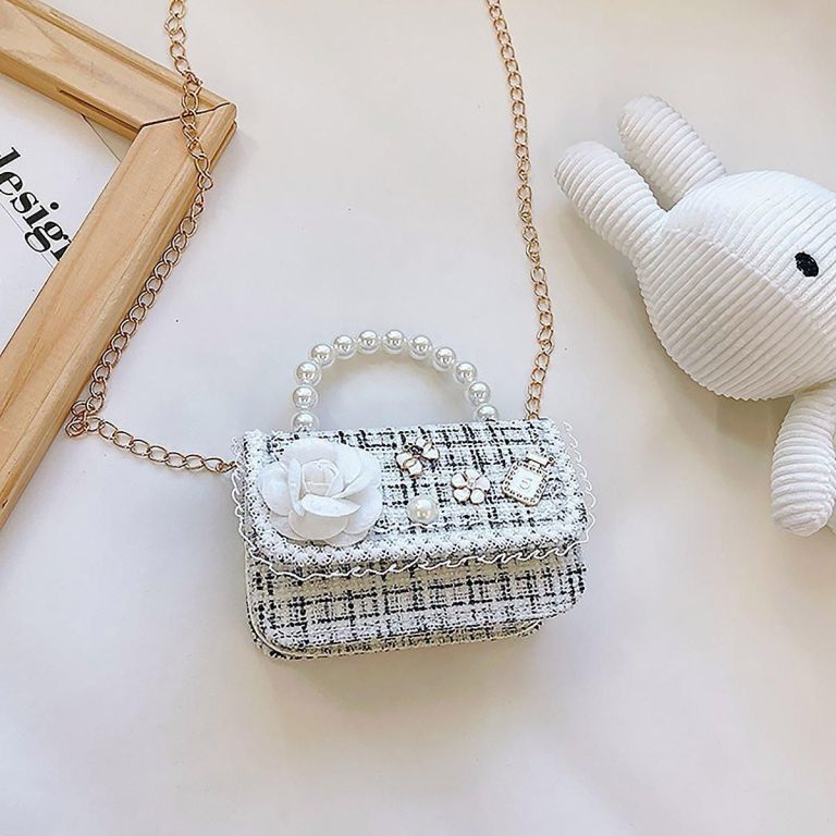 girls small square princess handbag chain shoulder bag messenger bag green
