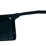 milleni waist bag utility travel belt bum bag adjustable strap w/ zipper in black milleni waist bag utility travel belt bum bag adjustable strap w/ zipper in black