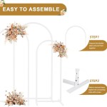 fin set of 3 wedding arch balloon frame metal arch backdrop stand birthday party fin set of 3 wedding arch balloon frame metal arch backdrop stand birthday party