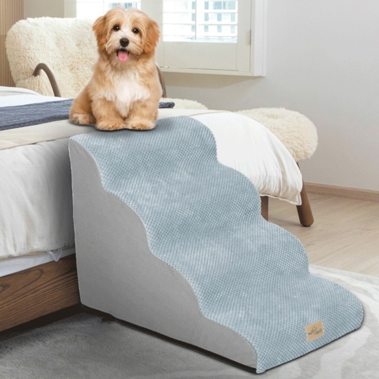 4 step curved dog ramp stairs for training 4 step curved dog ramp stairs for training
