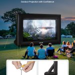 14 ft inflatable movie screen 16:9 600d movie projector with portable bag