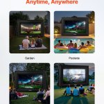 14 ft inflatable movie screen 16:9 600d movie projector with portable bag