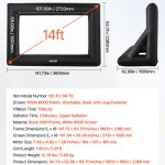 14 ft inflatable movie screen 16:9 600d movie projector with portable bag