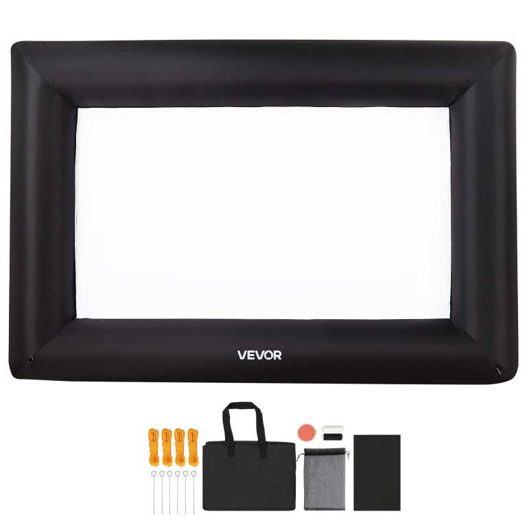 14 ft inflatable movie screen 16:9 600d movie projector with portable bag