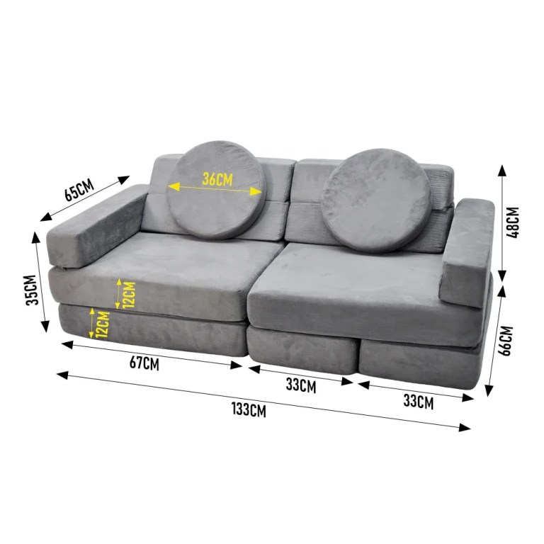 17pcs modular kids play sofa toddler couch high density foam play block with washable cover creative fort building playset for bedroom playroom living room 17pcs modular kids play sofa toddler couch high density foam play block with washable cover creative fort building playset for bedroom playroom living room