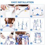 pool basketball hoop set floating swimming pool toys inflatable poolside game with 4 balls 12 circles and pump fun water sport toy for kids and adults pool basketball hoop set floating swimming pool toys inflatable poolside game with 4 balls 12 circles and pump fun water sport toy for kids and adults