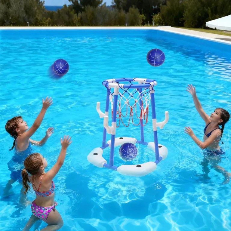 pool basketball hoop set floating swimming pool toys inflatable poolside game with 4 balls 12 circles and pump fun water sport toy for kids and adults pool basketball hoop set floating swimming pool toys inflatable poolside game with 4 balls 12 circles and pump fun water sport toy for kids and adults