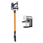 devanti k7 cordless stick vacuum cleaner plus coffee maker machine espresso