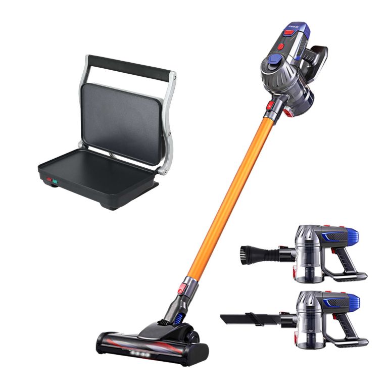 devanti k7 cordless stick vacuum cleaner plus sandwich maker panini press devanti k7 cordless stick vacuum cleaner plus sandwich maker panini press