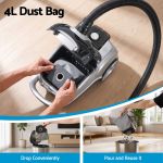 devanti bagged vacuum cleaner powerful suction for carpet wood tile floor devanti bagged vacuum cleaner powerful suction for carpet wood tile floor