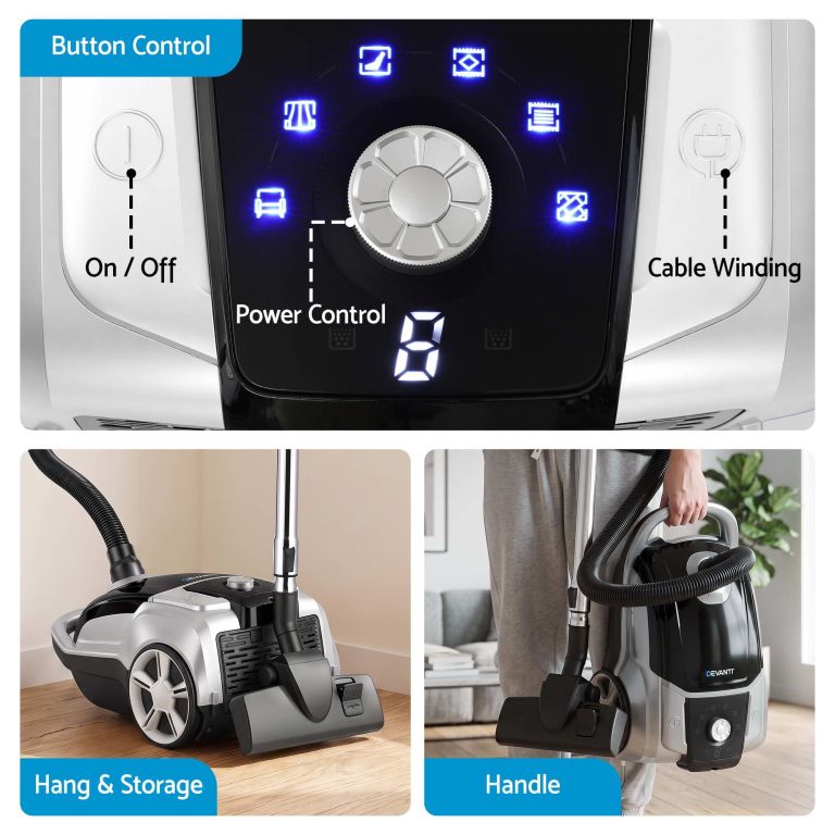 devanti bagged vacuum cleaner powerful suction for carpet wood tile floor devanti bagged vacuum cleaner powerful suction for carpet wood tile floor