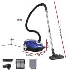 devanti bagged vacuum cleaner powerful suction for carpet wood tile floor devanti bagged vacuum cleaner powerful suction for carpet wood tile floor