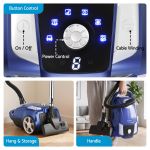 devanti bagged vacuum cleaner powerful suction for carpet wood tile floor devanti bagged vacuum cleaner powerful suction for carpet wood tile floor