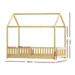artiss bed frame wooden kids house frame oak rock artiss bed frame wooden kids house frame oak rock