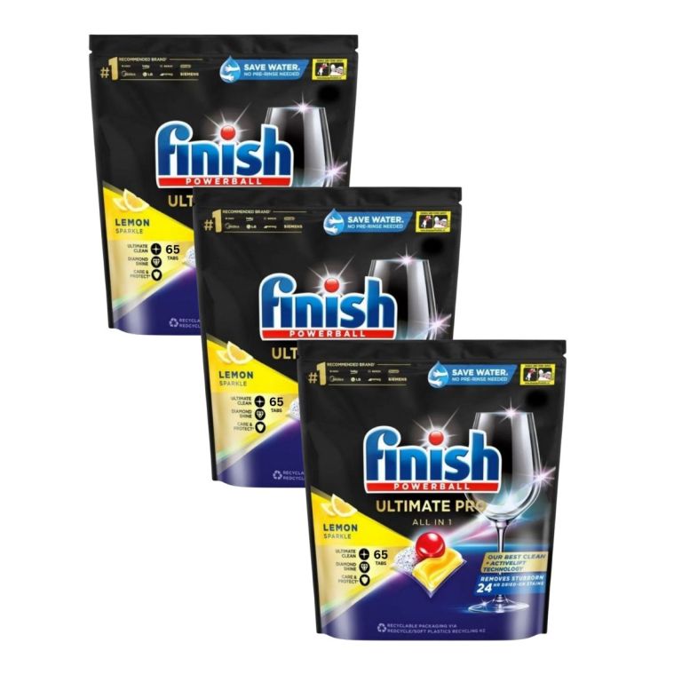 finish ultimate pro x 195 lemon dishwasher tablets